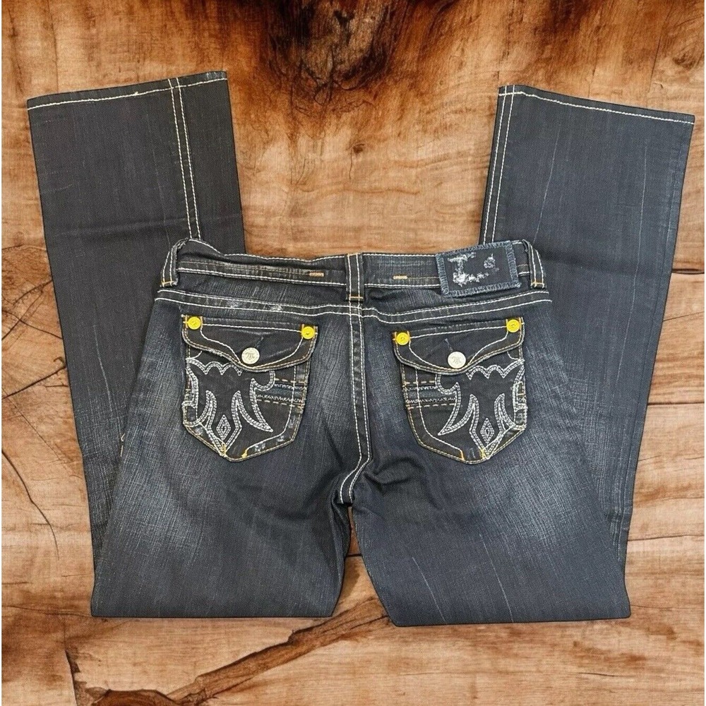 New -BKE Buckle MEK Denim Jeans Montana Easy Boot Women's 29x32  Cowgirl‎ Sexy